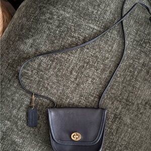 Coach Black Leather Everette Crossbody Bag